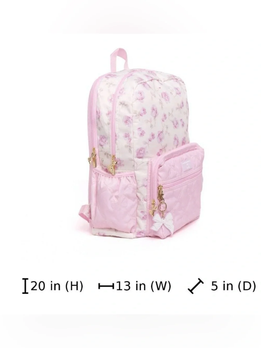 LoveShackFancy x Target - Yoobi Ribbon Rosa Backpack Sterling Dusk